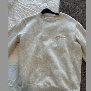 Jiberish Manchester Crewneck Ash grey Heather crewneck/ sweatshirt size L